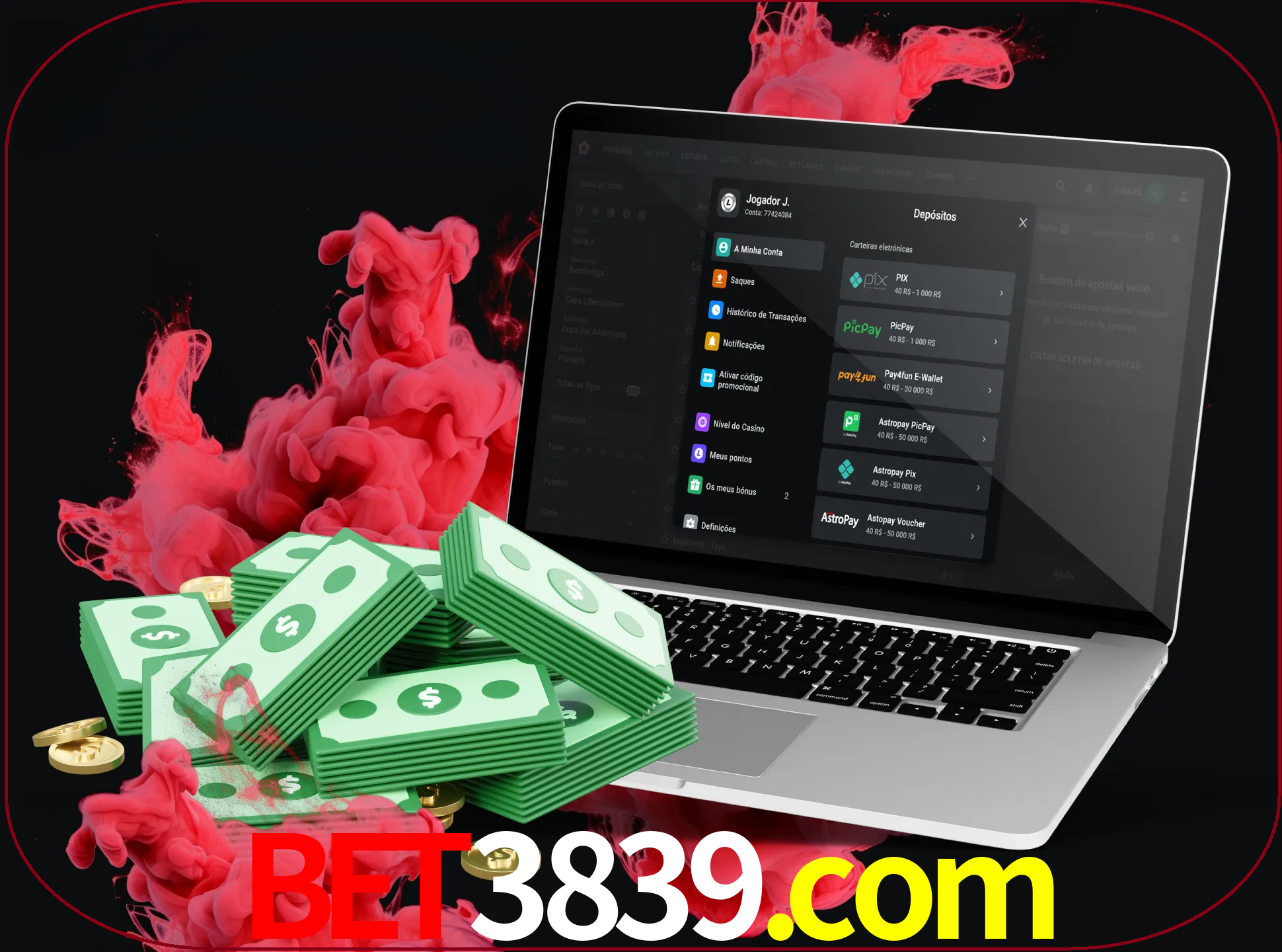 Para efetuar um depósito na sua conta bet3839, basta escolher o método de depósito e especificar o montante.