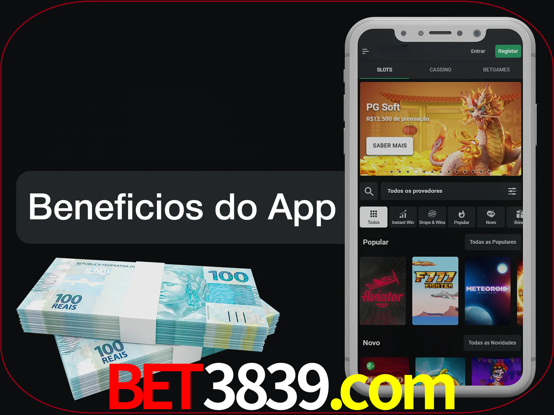 Obtenha todos os benefícios usando o aplicativo.